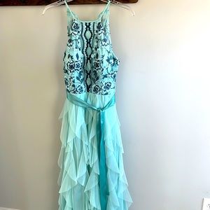 Brand: Teeze Me size: 5/6 color: teal/aqua